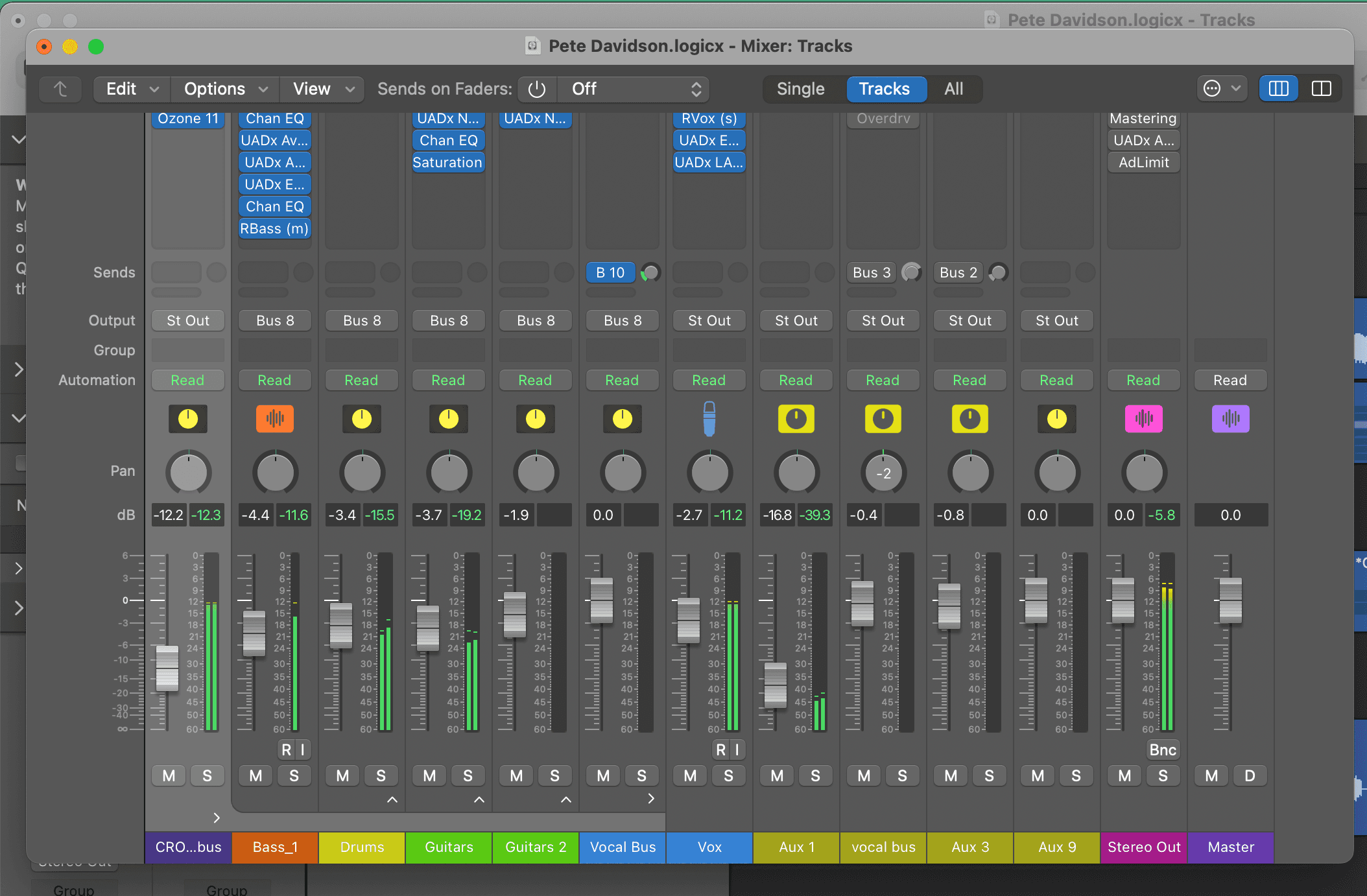 Logic Pro comparison of clip gain and track volume automation
